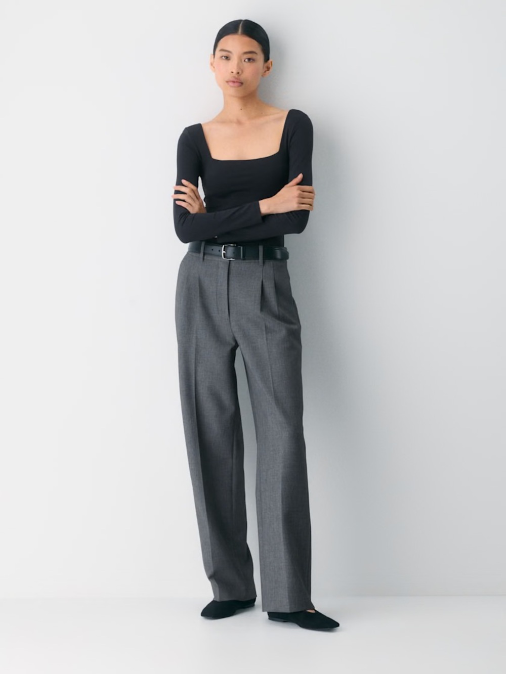 BABATON Contour square-neck long sleeve bodysuit